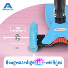 Apollo 'Kids Whiz' LED Scooter voor Kinderen - in verschillende kleuren Blauw