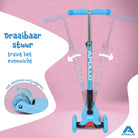Apollo 'Kids Whiz' LED Scooter voor Kinderen - in verschillende kleuren Blauw