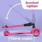 Apollo 'Kids Whiz' LED Scooter voor Kinderen - in verschillende kleuren Roze