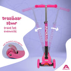 Apollo 'Kids Whiz' LED Scooter voor Kinderen - in verschillende kleuren Roze
