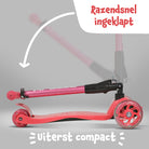 Apollo 'Kids Whiz' LED Scooter voor Kinderen - in verschillende kleuren Rood