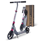 Apollo Autoped "Tornado 2.0" Cityroller voor Volwassenen en Kinderen Grijs Roze