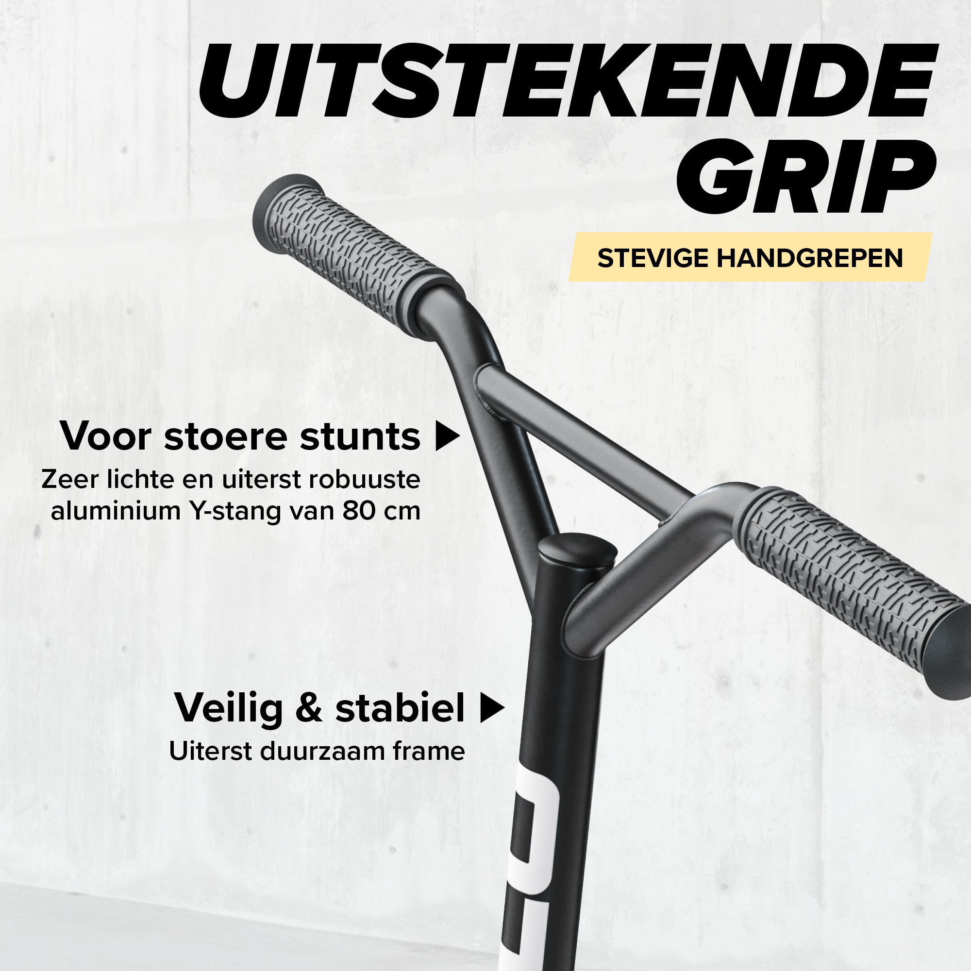 Apollo Stunt Scooter 'Genius Pro' hoogwaardige stuntstep met ABEC 9 kogellagers Zwart Goud