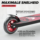 Apollo Stunt Scooter 'Genius Pro' hoogwaardige stuntstep met ABEC 9 kogellagers Red Ink