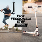 Apollo Stunt Scooter 'Genius Pro' hoogwaardige stuntstep met ABEC 9 kogellagers Wit Goud