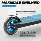 Apollo Stunt Scooter 'Genius Pro' hoogwaardige stuntstep met ABEC 9 kogellagers Zwart Blauw