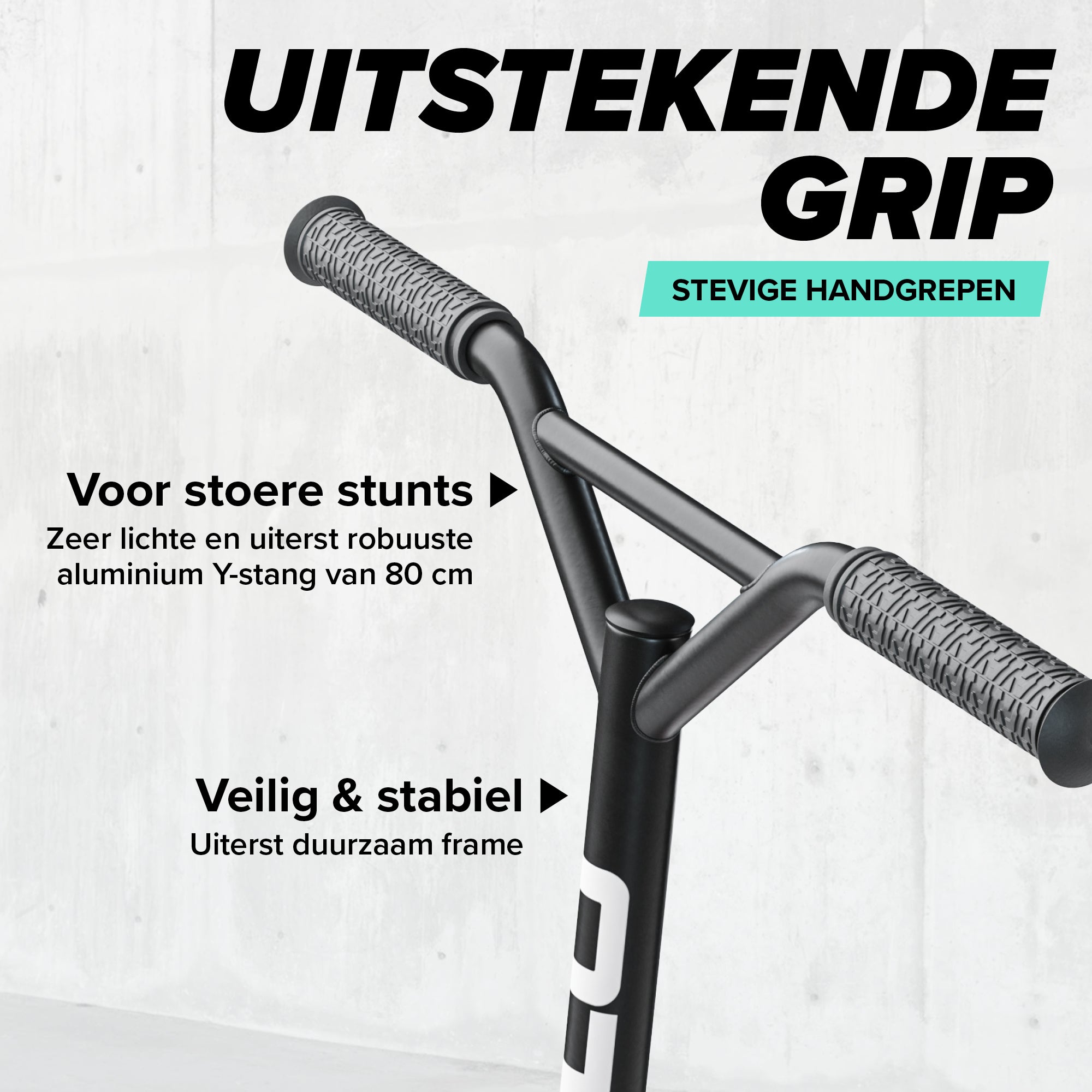 Apollo Stunt Scooter 'Genius Pro' hoogwaardige stuntstep met ABEC 9 kogellagers Zwart Groen