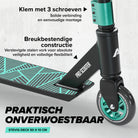 Apollo Stunt Scooter 'Genius Pro' hoogwaardige stuntstep met ABEC 9 kogellagers Zwart Groen