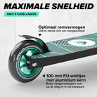 Apollo Stunt Scooter 'Genius Pro' hoogwaardige stuntstep met ABEC 9 kogellagers Zwart Groen
