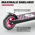 Apollo Stunt Scooter 'Genius Pro' hoogwaardige stuntstep met ABEC 9 kogellagers Zwart Roze