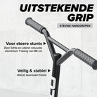Apollo Stunt Scooter 'Genius Pro' hoogwaardige stuntstep met ABEC 9 kogellagers Zwart Zilver