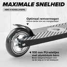 Apollo Stunt Scooter 'Genius Pro' hoogwaardige stuntstep met ABEC 9 kogellagers Zwart Zilver