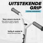 Apollo Stunt Scooter 'Genius Pro' hoogwaardige stuntstep met ABEC 9 kogellagers Wit Blauw
