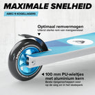 Apollo Stunt Scooter 'Genius Pro' hoogwaardige stuntstep met ABEC 9 kogellagers Wit Blauw