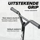 Apollo Stunt Scooter 'Genius Pro' hoogwaardige stuntstep met ABEC 9 kogellagers White Skull