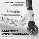 Apollo Stunt Scooter 'Genius Pro' hoogwaardige stuntstep met ABEC 9 kogellagers White Skull