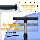 Apollo 'KidsPro 4' Opvouwbare Kinderstep met LED-Wielen Zwart