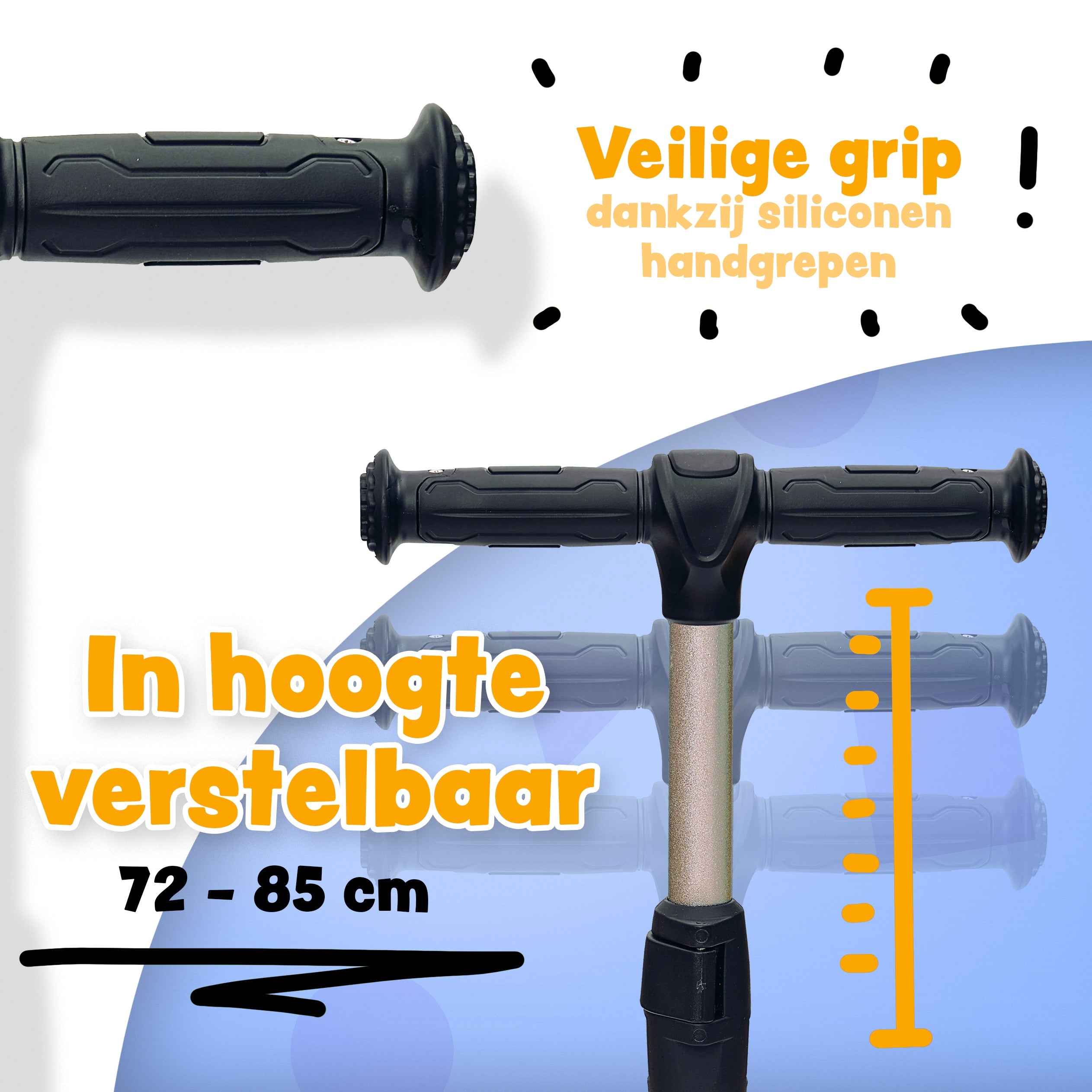 Apollo 'KidsPro 4' Opvouwbare Kinderstep met LED-Wielen Zwart