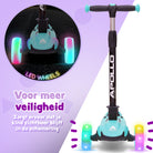 Apollo 'KidsPro 4' Opvouwbare Kinderstep met LED-Wielen Mint