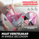 Apollo Verstelbare skeelers 'Super Blade' maat 31-42, Wit/Roze L (39-42)