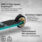 Apollo Stunt Scooter - Star Pro - HighQuality eloxierter Profi Stunt Scooter Schwarz Türkis Gold
