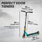 Apollo Stunt Scooter - Star Pro - HighQuality eloxierter Profi Stunt Scooter Schwarz Türkis Gold