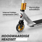 Apollo Stunt Scooter - Star Pro - HighQuality eloxierter Profi Stunt Scooter Weiß Gold