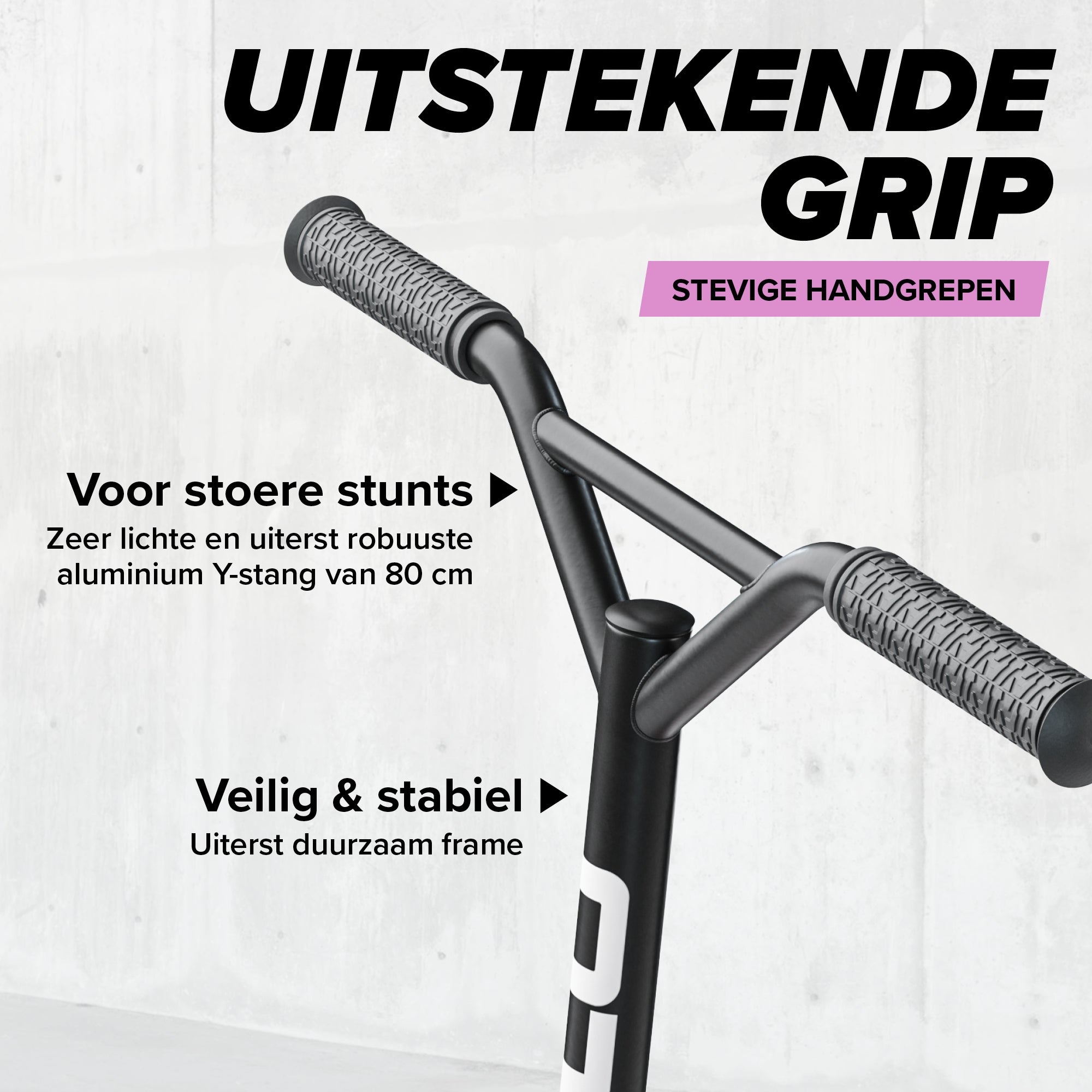 Apollo Stunt Scooter 'Genius Pro' hoogwaardige stuntstep met ABEC 9 kogellagers Rainbow