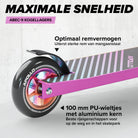 Apollo Stunt Scooter 'Genius Pro' hoogwaardige stuntstep met ABEC 9 kogellagers Rainbow