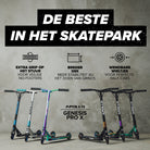 Apollo High-End Stunt Scooter Genesis Pro X Stuntstep met aluminium kern & ABEC 9 Full Rainbow