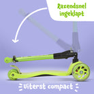 Apollo 'Kids Whiz' LED Scooter voor Kinderen - in verschillende kleuren Groen