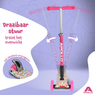 Apollo 'Kids Whiz' LED Scooter voor Kinderen - in verschillende kleuren Bloemenpatroon