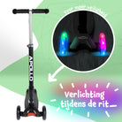 Apollo 'Kids Whiz' LED Scooter voor Kinderen - in verschillende kleuren Zwart