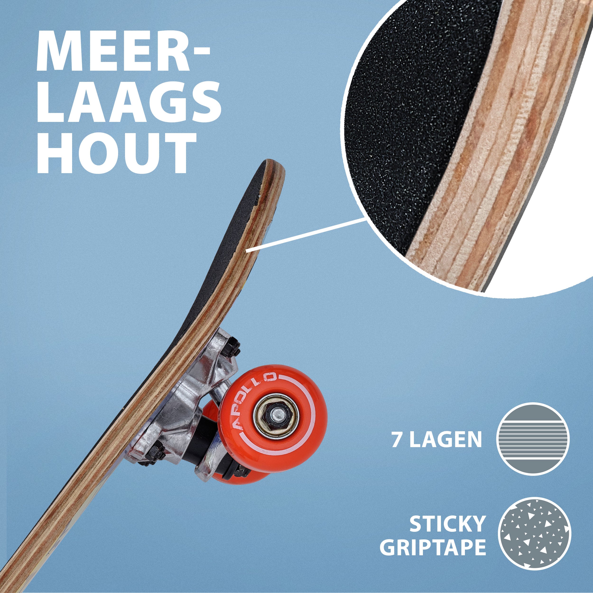 Apollo Kinderen Skateboard 51cm - Fluffy Fluffy