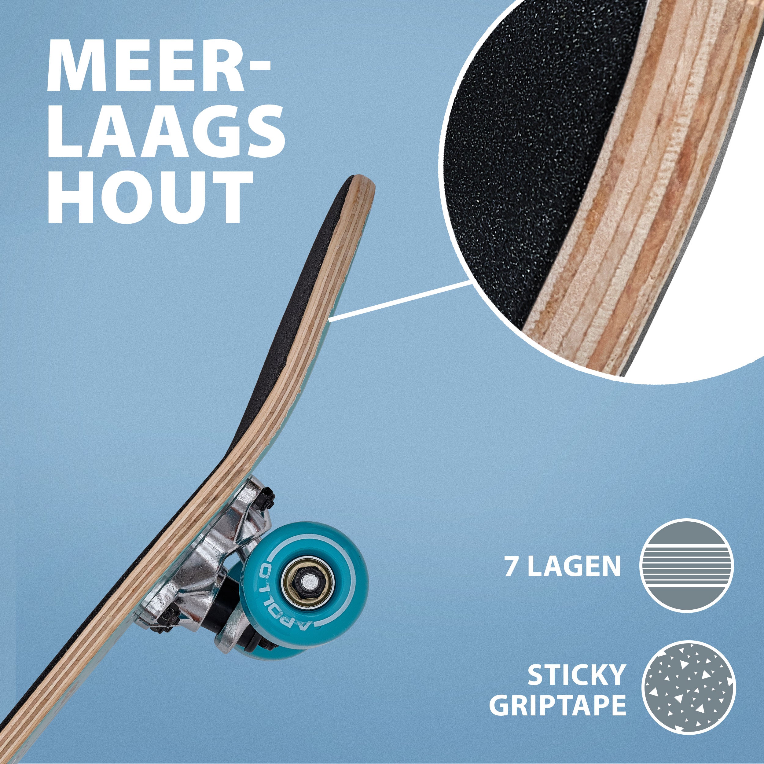 Apollo Kinderen Skateboard 61cm - FunFun FunFun