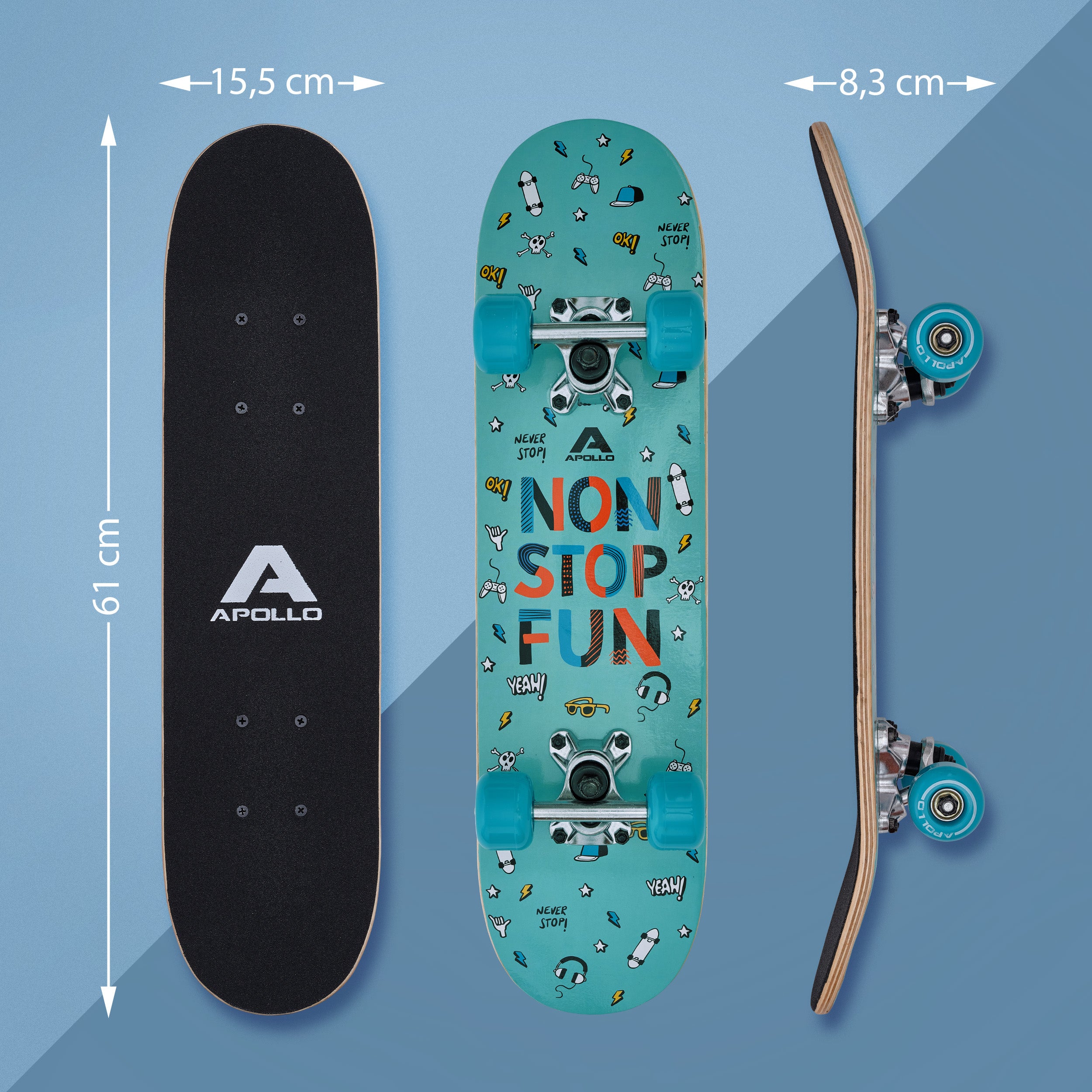 Apollo Kinderen Skateboard 61cm - FunFun FunFun