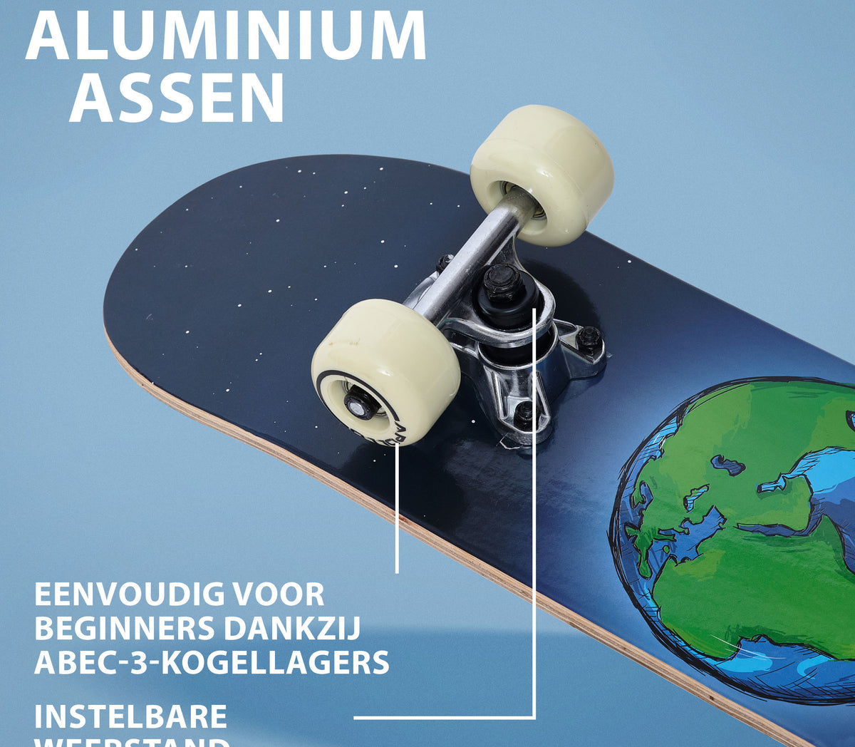 Apollo Kinderen Skateboard 61cm - Around the World Around the World