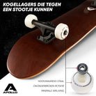 Apollo Skateboard Compleetboard 31 inch - Plain Wood Wood