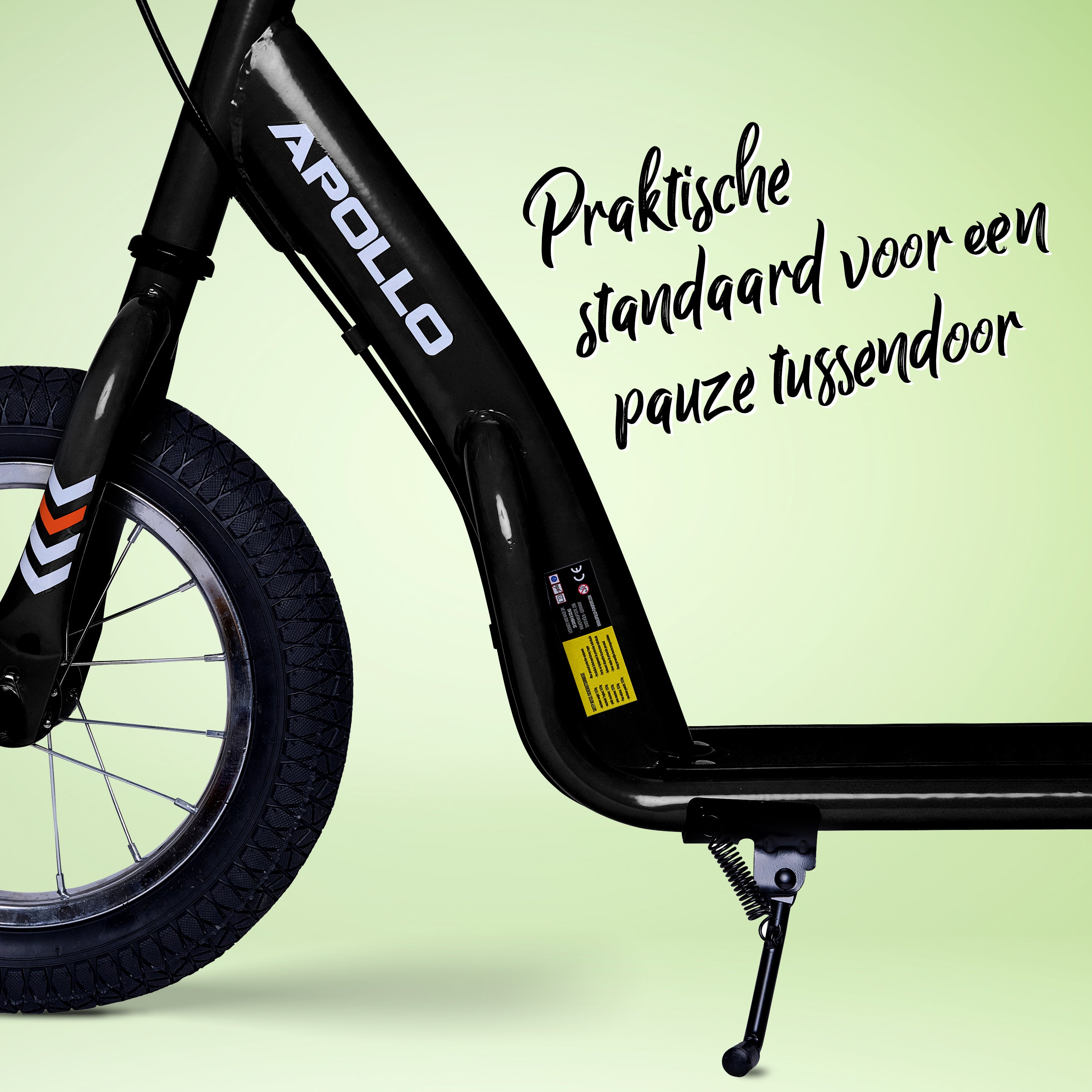 Apollo Paradise Retro step met luchtbanden 12,5 inch Zwart