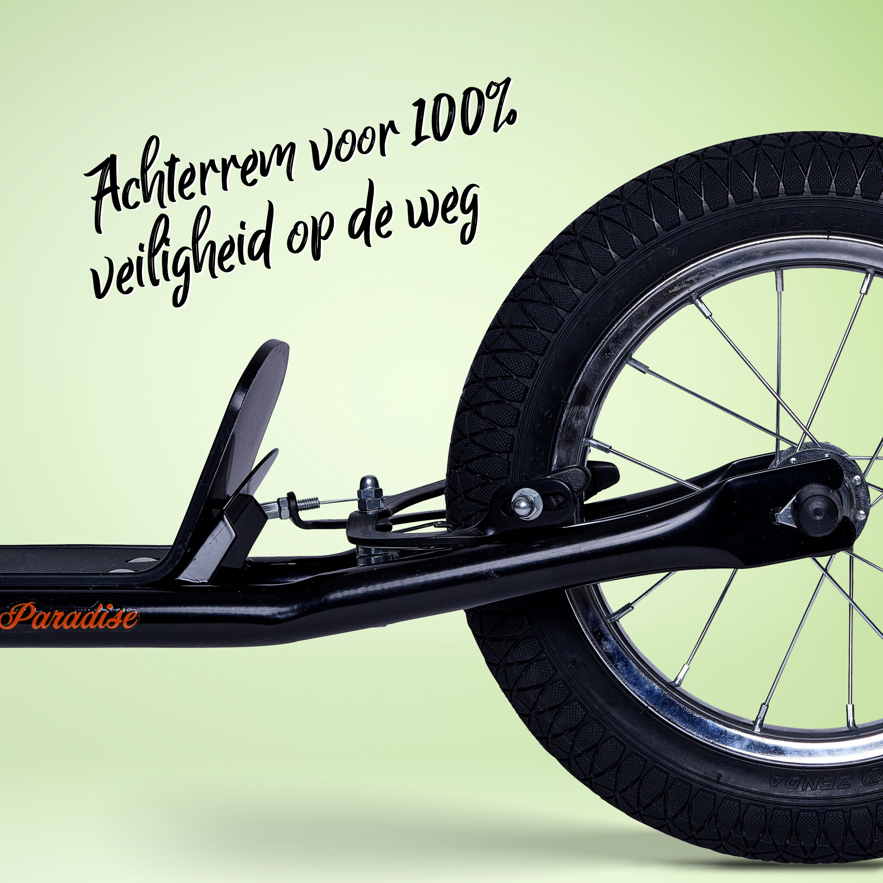 Apollo Paradise Retro step met luchtbanden 12,5 inch Zwart