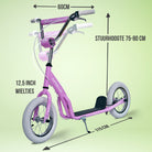 Apollo Paradise Retro step met luchtbanden 12,5 inch Roze