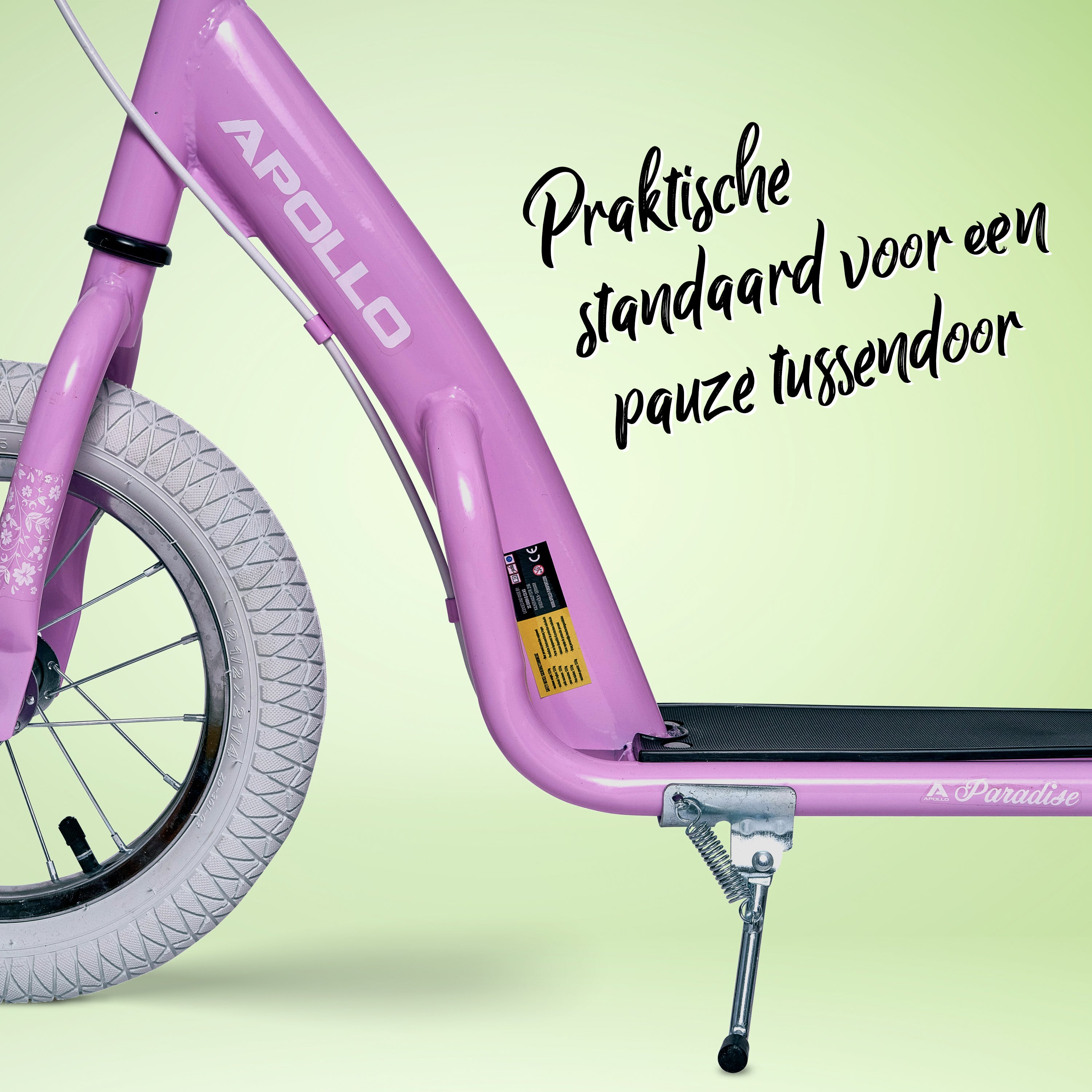 Apollo Paradise Retro step met luchtbanden 12,5 inch Roze