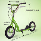 Apollo Paradise Retro step met luchtbanden 12,5 inch Groen