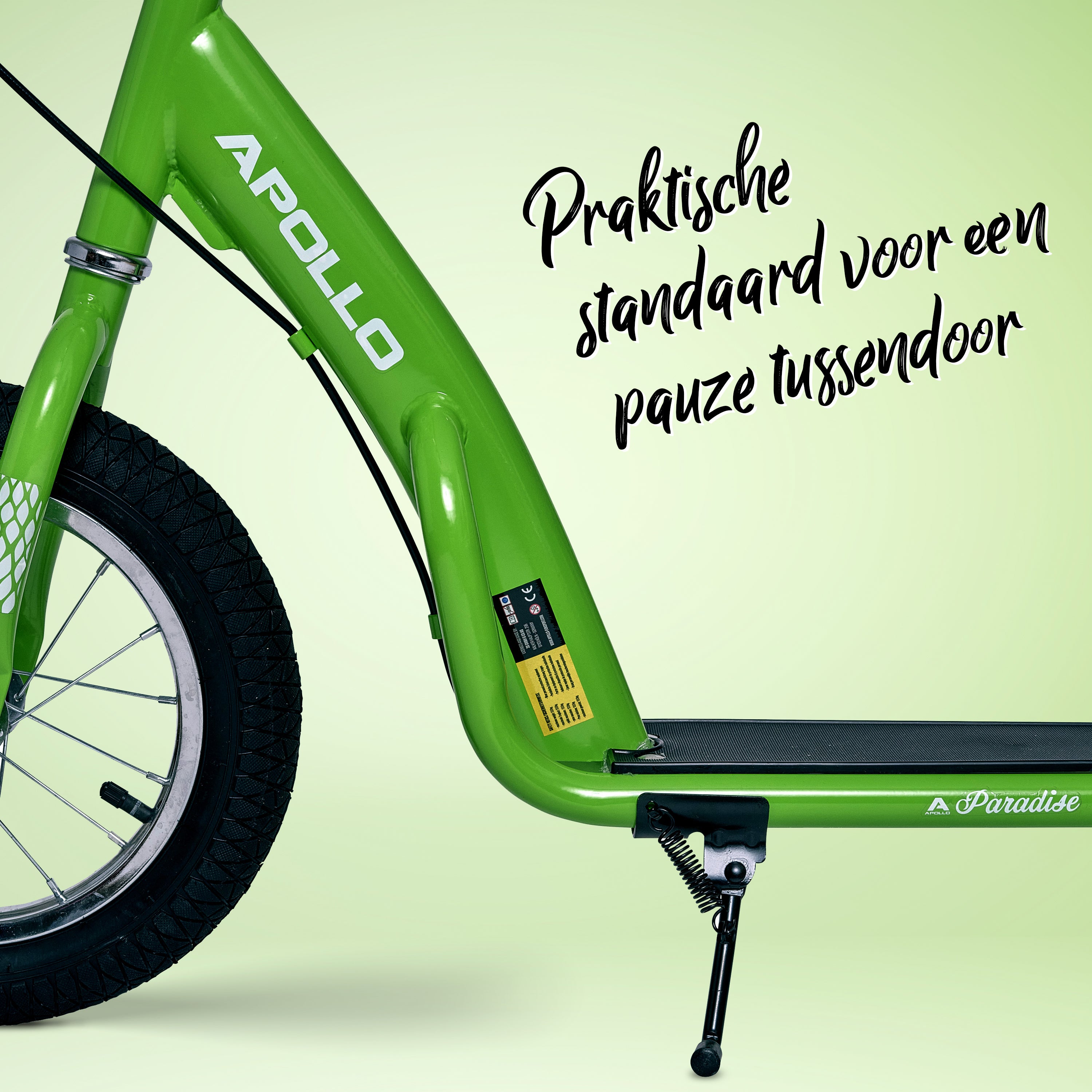 Apollo Paradise Retro step met luchtbanden 12,5 inch Groen