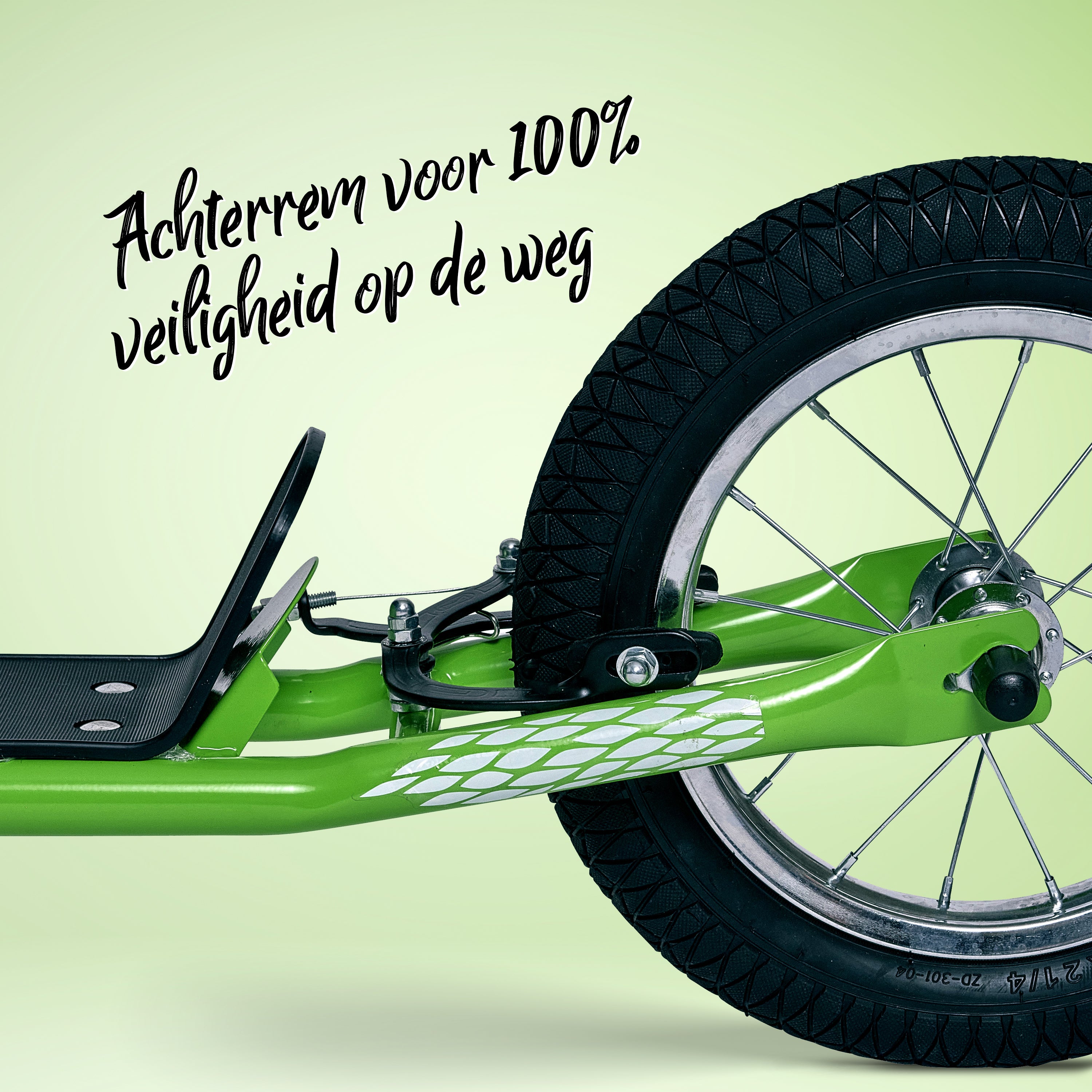 Apollo Paradise Retro step met luchtbanden 12,5 inch Groen