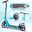 Apollo Autoped "Tornado 2.0" Cityroller voor Volwassenen en Kinderen Mint