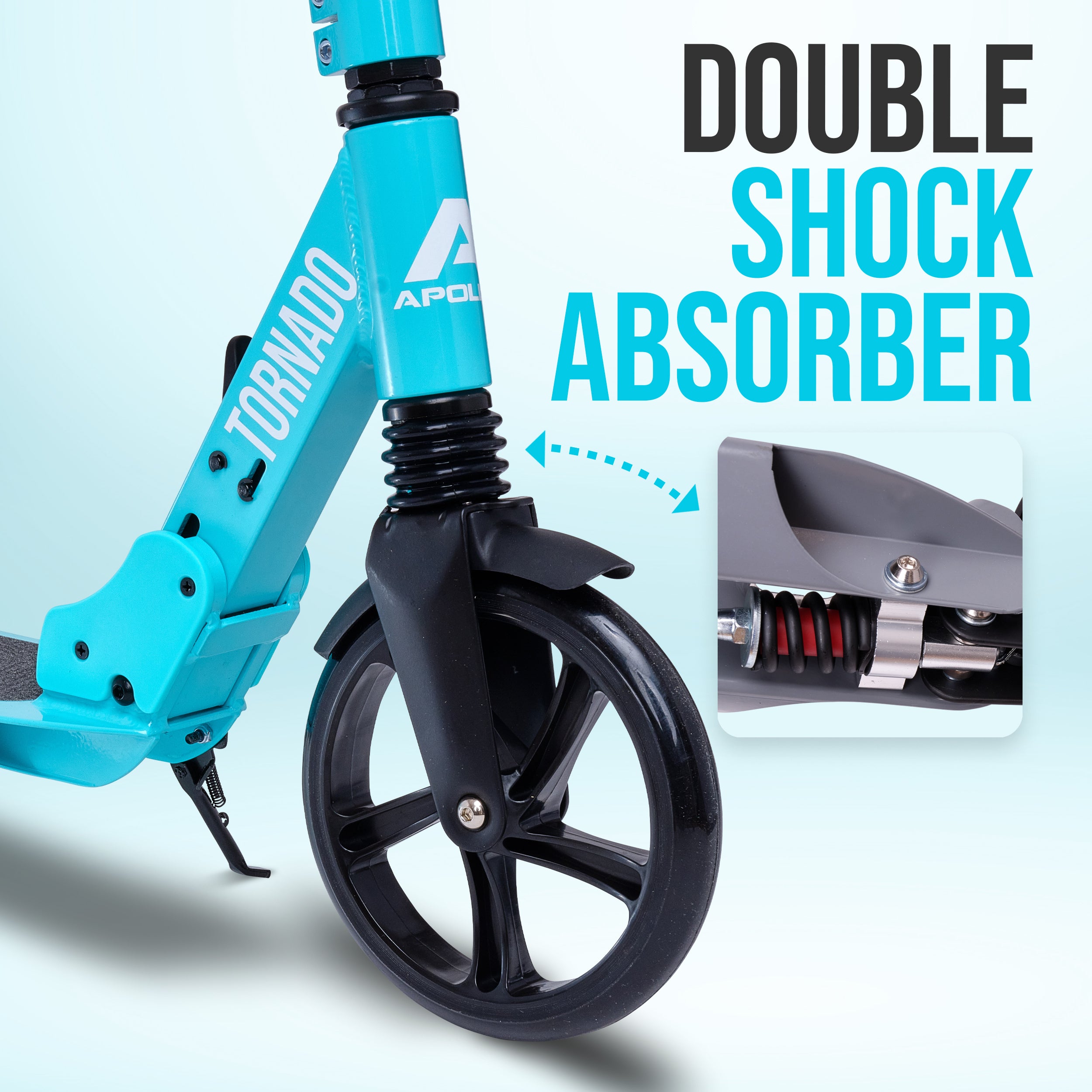 Apollo Autoped "Tornado 2.0" Cityroller voor Volwassenen en Kinderen Mint