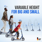 Apollo Autoped "Tornado 2.0" Cityroller voor Volwassenen en Kinderen Grijs Blauw