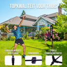 Apollo Badmintonnet - Volleybalnet in Drie Stappen & in Hoogte Verstelbaar Blauw