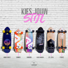 Apollo Surfskate Board - Black Marble Black Marble